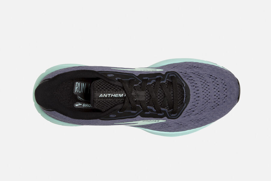 Anthem 3 Road Brooks Running Shoes NZ Womens - Dark Grey/Blue - KLICYS-782